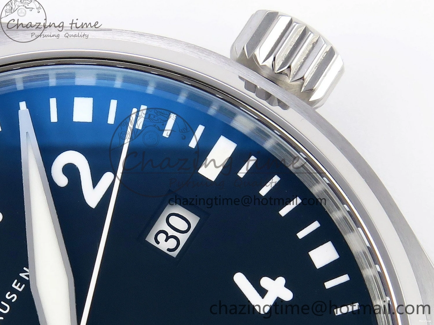 MIROTIME 0210 Pilot Mark XX IW328201 ZF 1:1 Best Edition Black Dial on Black Leather Strap A Affordable 7028